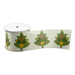 skandinavischer Weihnachtsbaum Satinband