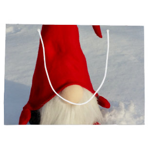 Skandinavischer WeihnachtsGnome Große Geschenktüte