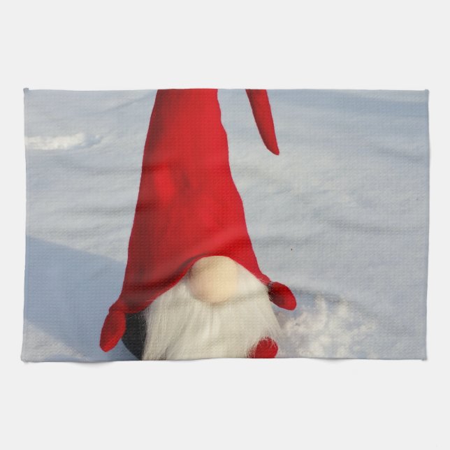Skandinavischer WeihnachtsGnome Küchentuch (Horizontal)