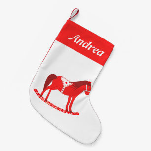 Skandinavischer Weihnachtsrockpferd-Individuelle N Kleiner Weihnachtsstrumpf