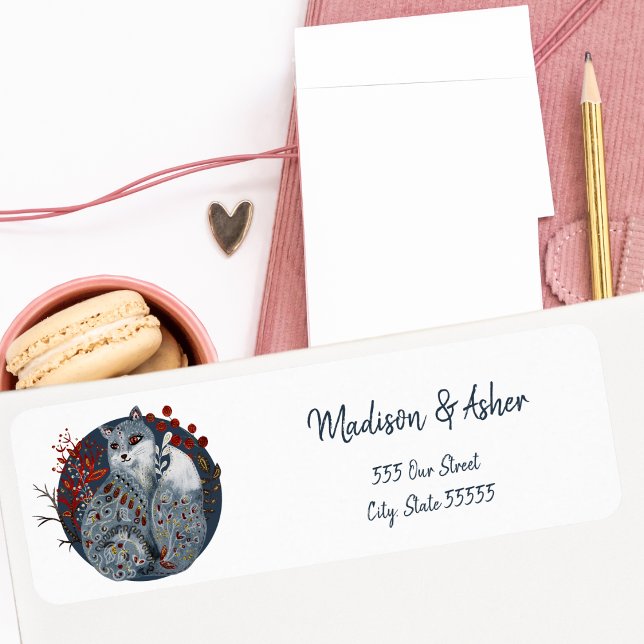 Skandinavischer Whimsikvolk Art Watercolor Fox (Von Creator hochgeladen)