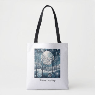 Skandinavischer Winter, anpassbar Tasche