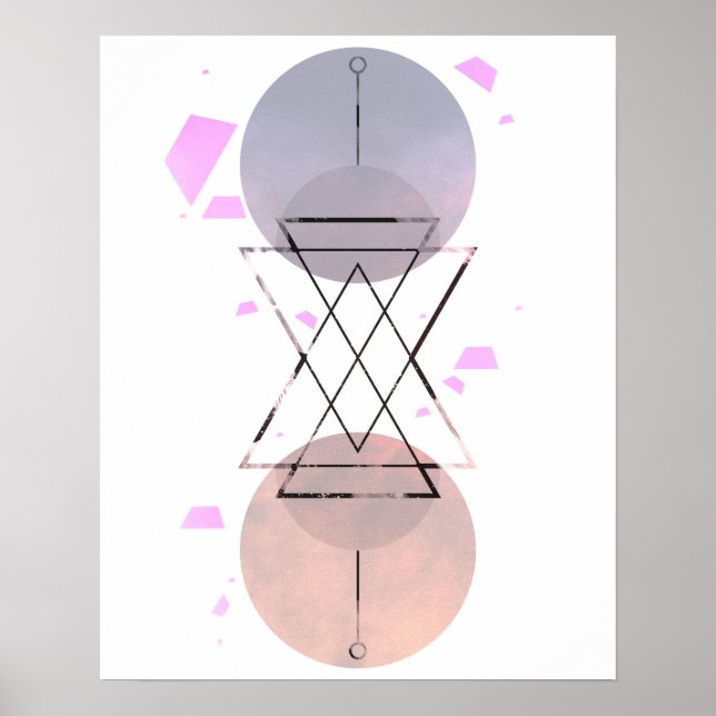 skandinavisches Abstrakt Poster (Vorne)