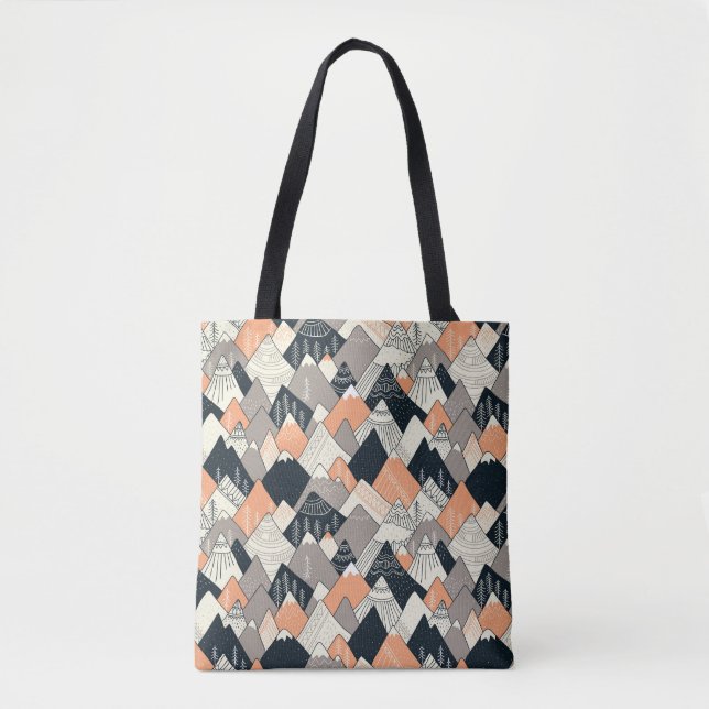 Skandinavisches Art-Gebirgsmuster Tasche (Vorderseite)