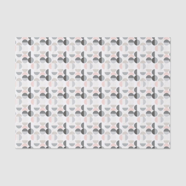 Skandinavisches Art-Halbrund-Muster Seidenpapier (Vorderseite)