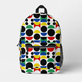 Skandinavisches Bauhaus Mid Century Muster Bedruckter Rucksack