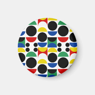 Skandinavisches Bauhaus Mid Century Muster Magnet