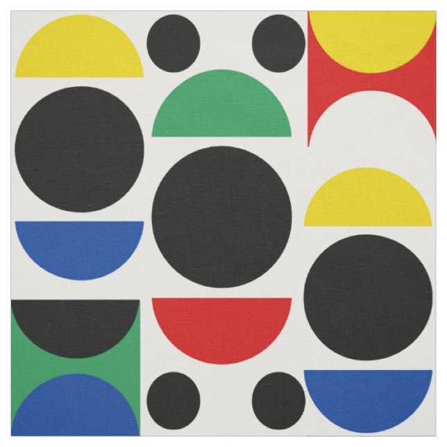 Skandinavisches Bauhaus Mid Century Muster Stoff (Muster)