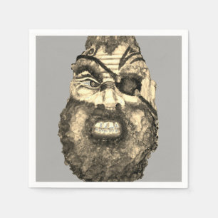 skandinavisches Beängstigend Viking Serviette