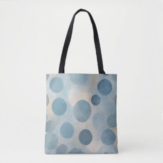 Skandinavisches Blaues Punktmuster Tasche