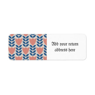 skandinavisches Blumenmuster, Retrostil, Mitte