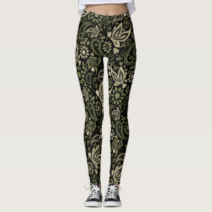 skandinavisches Boho Ethnic-Muster Leggings