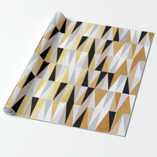 skandinavisches Design Dreiecke nahtloses Muster v Geschenkpapier