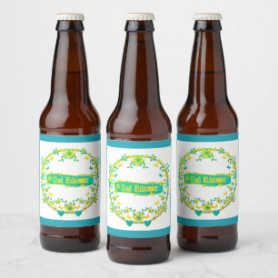 skandinavisches Design, Glad midsommar Bierflaschenetikett