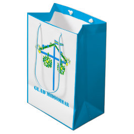 skandinavisches Design, Personalisiert Glad Midsom Mittlere Geschenktüte