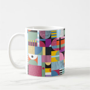 skandinavisches farbiges Muster Kaffeetasse