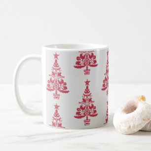 Skandinavisches Folk Art Winter Treppchen Muster Kaffeetasse