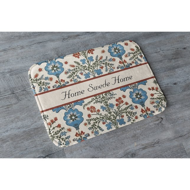 Skandinavisches Folkloredesign - Blume individuell Badematte (Von Creator hochgeladen)