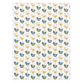 Skandinavisches Gelb & Blau Funny Funny Chips Oste Tischdecke