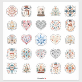 Skandinavisches Holiday Sticker Pack