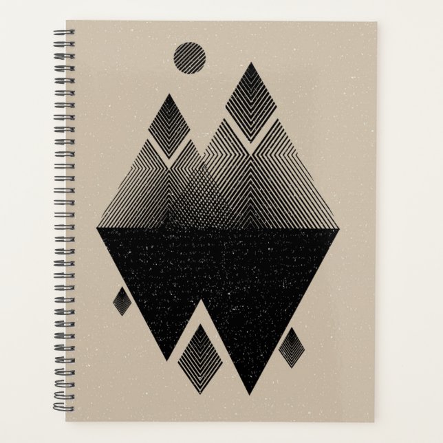 skandinavisches Inspiriertes Dreieck-Design Planer (Vorderseite)