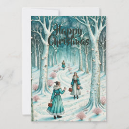 Skandinavisches inspiriertes Winterwunderland. bea Einladung