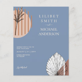 Skandinavisches Japandi - Abstrakte Formen SAVE TH Flyer