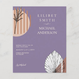 Skandinavisches Japandi - Abstrakte Formen SAVE TH Flyer