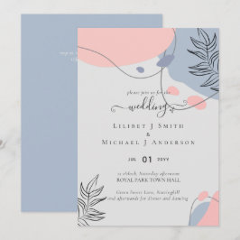 Skandinavisches Japandi Moderne Abstrakte Hochzeit