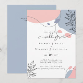 Skandinavisches Japandi Moderne Abstrakte Hochzeit