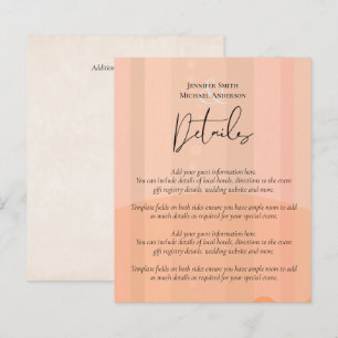 Skandinavisches Japandi Moderne Abstrakte Hochzeit