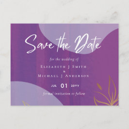 Skandinavisches Japandi Moderne Abstrakte Hochzeit Postkarte