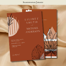 Skandinavisches Japandi Moderne Abstrakte Rett Dat Einladung