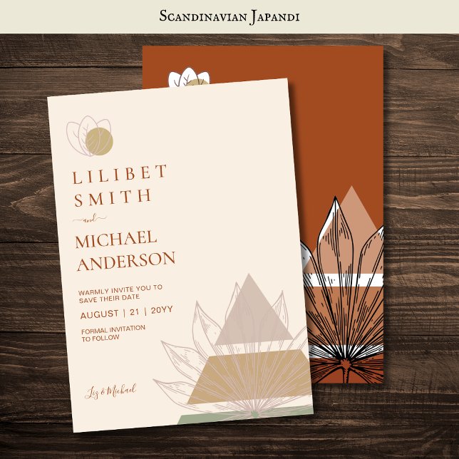 Skandinavisches Japandi Moderne Abstrakte Rett Dat Einladung (Von Creator hochgeladen)