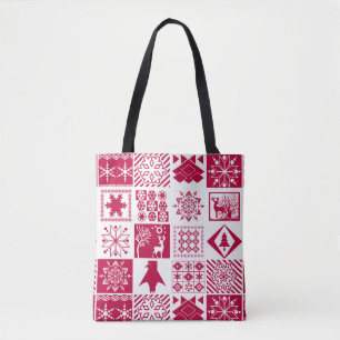 skandinavisches kariert tasche