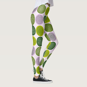 Skandinavisches Kreis-Punkte-Mandala-Muster 2 Leggings