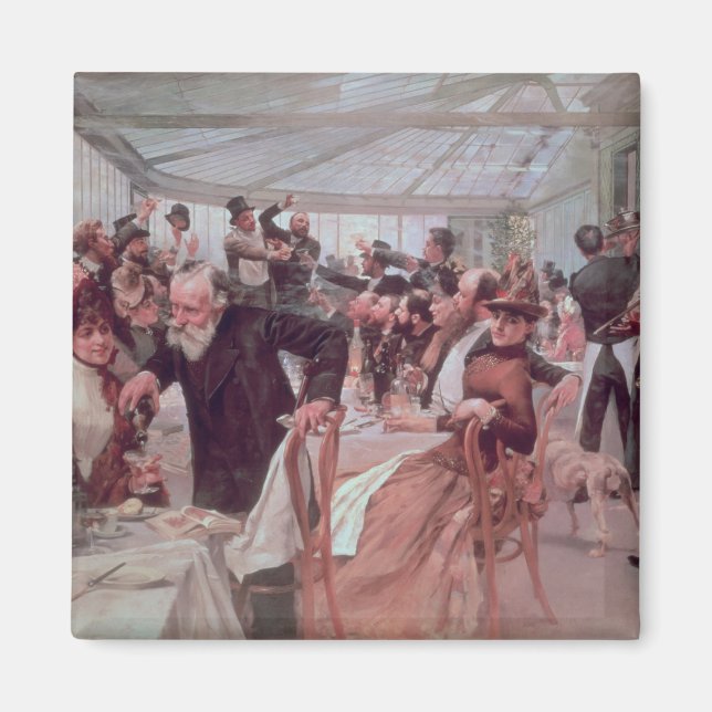 Skandinavisches Kunstfest Magnet (Vorne)