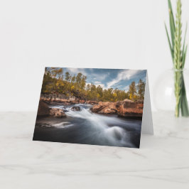 skandinavisches Landschaftsbild-Foto Karte