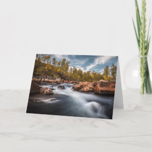 skandinavisches Landschaftsbild-Foto Karte