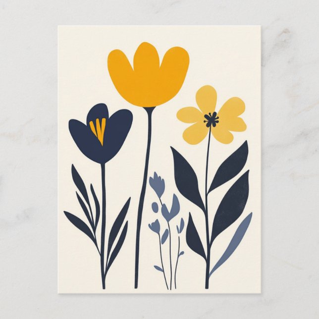 skandinavisches Minimalistisch #164 Postkarte (Vorderseite)