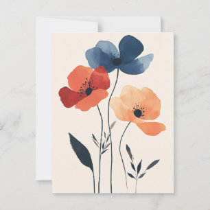 skandinavisches Minimalistisch #165 Postkarte