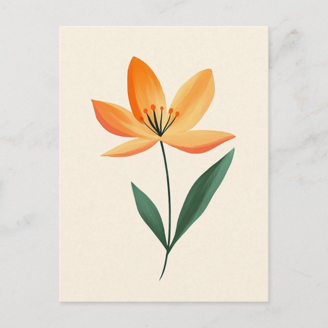 skandinavisches Minimalistisch #166 Postkarte (Vorderseite)