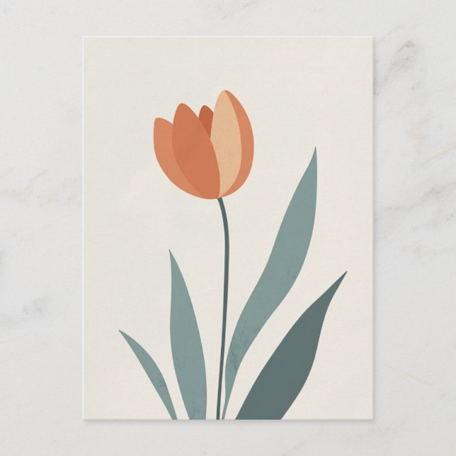 skandinavisches Minimalistisch #170 Postkarte (Vorderseite)