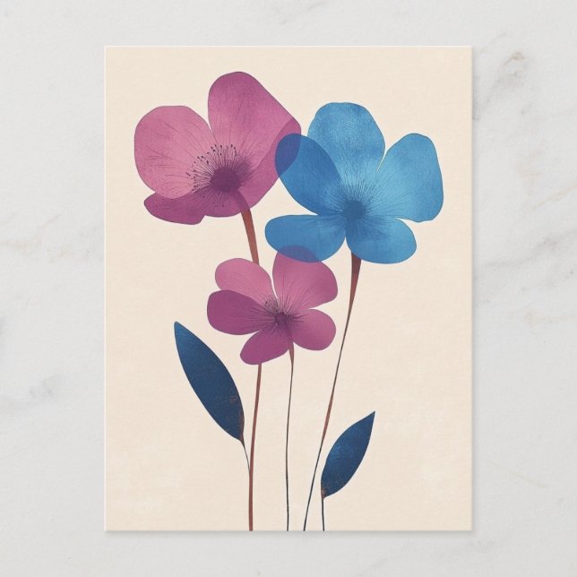 skandinavisches Minimalistisch #179 Postkarte (Vorderseite)