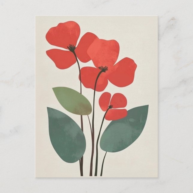 skandinavisches Minimalistisch #180 Postkarte (Vorderseite)