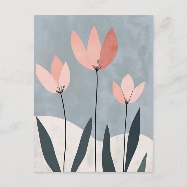 skandinavisches Minimalistisch #183 Postkarte (Vorderseite)