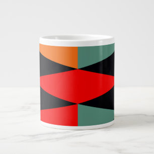 Skandinavisches Modern Geometrie Diamond Muster Jumbo-Tasse