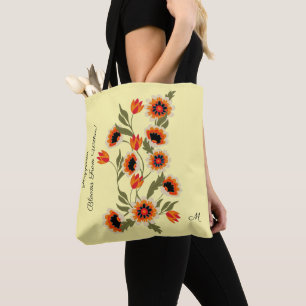 Skandinavisches Motif-Glück leuchtet von innen Tasche