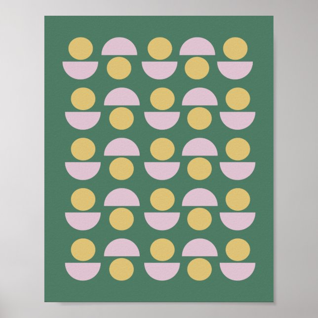 Skandinavisches Muster für das Muster "Floral" in  Poster (Vorne)