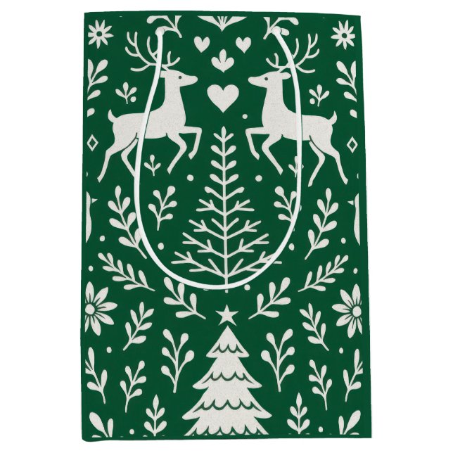 SKANDINAVISCHES MUSTER GESCHENKTÜTE (Vorderseite)